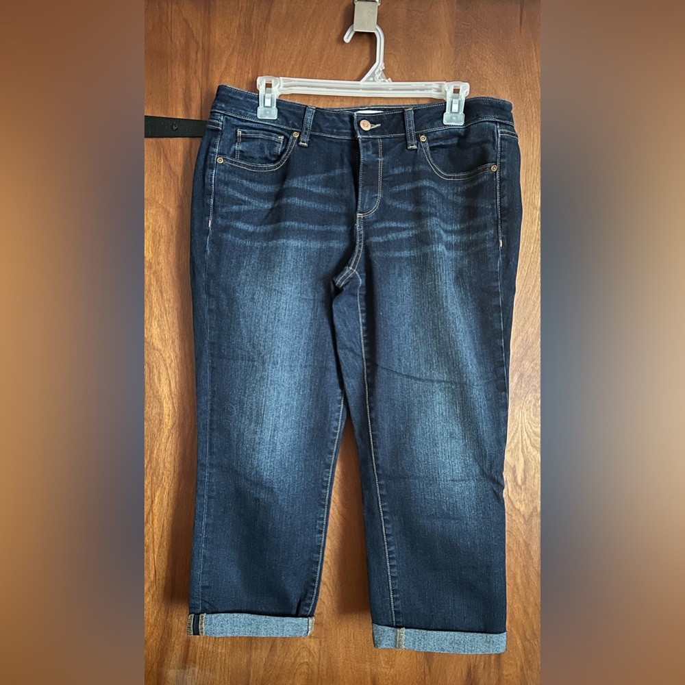 Jeans Sonoma Dark blue capris size 12